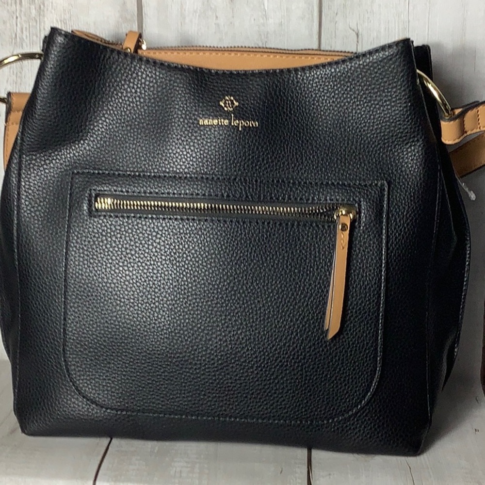 Nanette Lepore Black and Tan Women's Bag